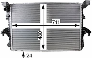 Radiators, Motora dzesēšanas sistēma MAHLE CR 805 000P 2