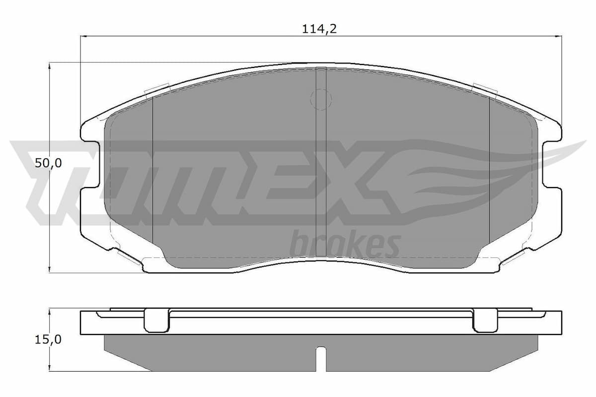 Bremžu uzliku kompl., Disku bremzes TOMEX Brakes TX 12-91 1