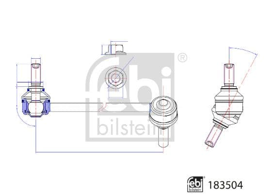 Stiepnis/Atsaite, Stabilizators FEBI BILSTEIN 183504 1