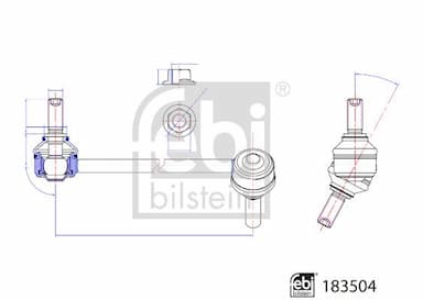 Stiepnis/Atsaite, Stabilizators FEBI BILSTEIN 183504 1