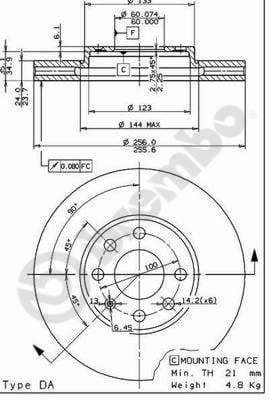 Bremžu diski BREMBO 09.7628.11 1