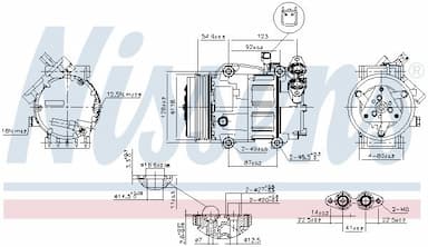 Kompresors, Gaisa kond. sistēma NISSENS 89336 5