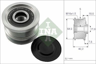 Ģeneratora brīvgaitas mehānisms Schaeffler INA 535 0143 10 1