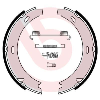 Bremžu loku kompl., Stāvbremze BREMBO S 50 507 1