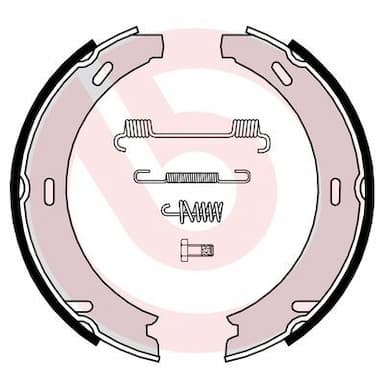 Bremžu loku kompl., Stāvbremze BREMBO S 50 507 1