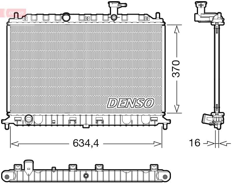 Radiators, Motora dzesēšanas sistēma DENSO DRM43009 1