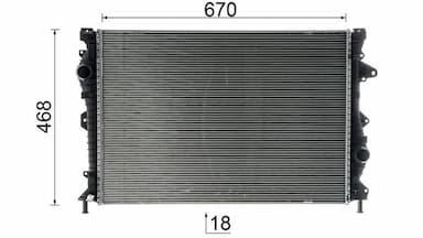 Radiators, Motora dzesēšanas sistēma MAHLE CR 953 000P 10