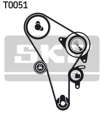 Zobsiksnas komplekts SKF VKMA 01010 2