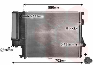 Radiators, Motora dzesēšanas sistēma VAN WEZEL 06002186 1