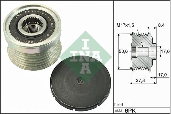 Ģeneratora brīvgaitas mehānisms Schaeffler INA 535 0292 10 1