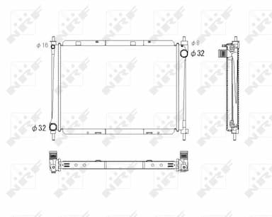 Radiators, Motora dzesēšanas sistēma NRF 53759 4