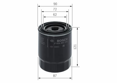 Eļļas filtrs BOSCH F 026 407 332 5