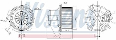 Salona ventilators NISSENS 87503 6