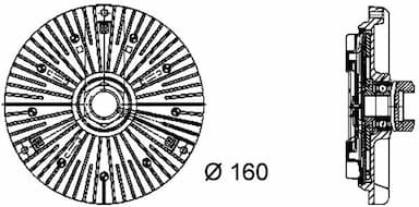 Sajūgs, Radiatora ventilators MAHLE CFC 79 000P 2