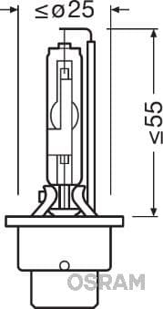 Kvēlspuldze ams-OSRAM 66250 3