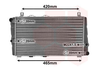 Radiators, Motora dzesēšanas sistēma VAN WEZEL 76002002 1