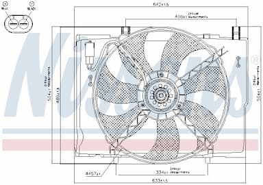 Ventilators, Motora dzesēšanas sistēma NISSENS 85290 6