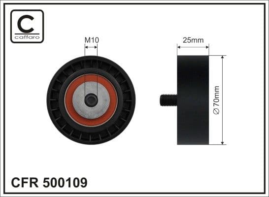 Spriegotājrullītis, Ķīļrievu siksna CAFFARO 500109 1