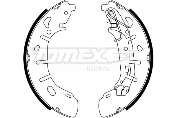 Bremžu loku komplekts TOMEX Brakes TX 23-21 1