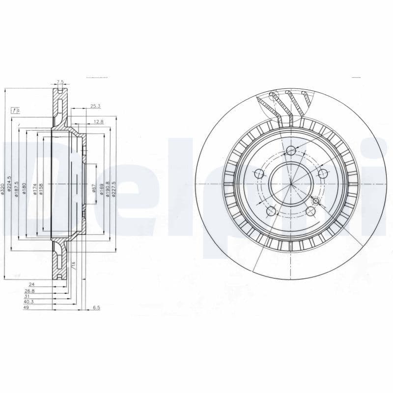 Bremžu diski DELPHI BG4144 1