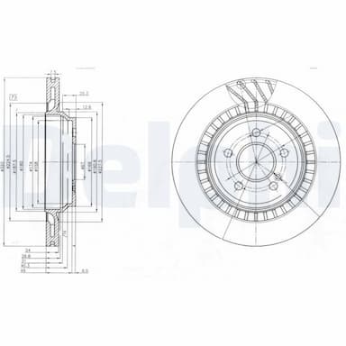 Bremžu diski DELPHI BG4144 1