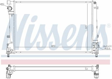 Radiators, Motora dzesēšanas sistēma NISSENS 617863 5