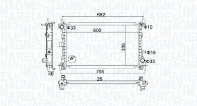 Radiators, Motora dzesēšanas sistēma MAGNETI MARELLI 350213159900 1