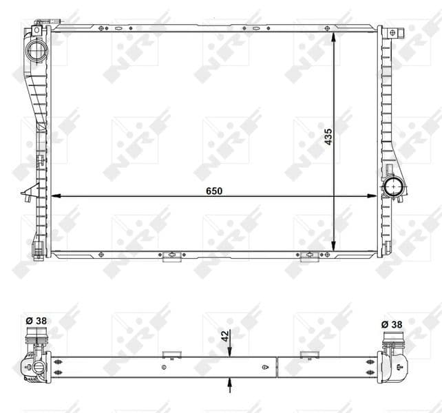 Radiators, Motora dzesēšanas sistēma NRF 55322 1