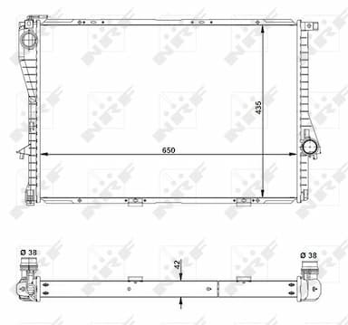 Radiators, Motora dzesēšanas sistēma NRF 55322 1