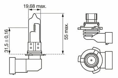 Kvēlspuldze BOSCH 1 987 302 152 5