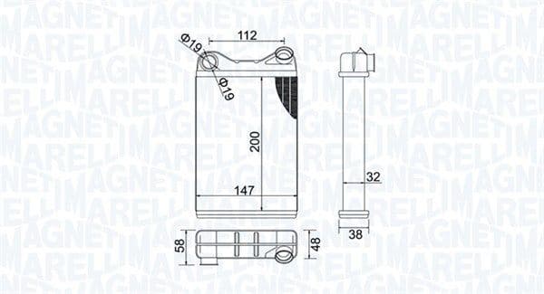 Siltummainis, Salona apsilde MAGNETI MARELLI 350218456000 1