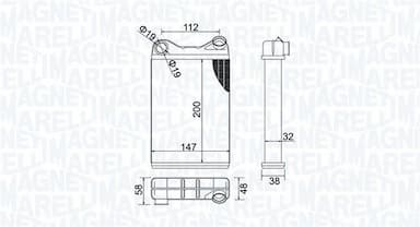 Siltummainis, Salona apsilde MAGNETI MARELLI 350218456000 1