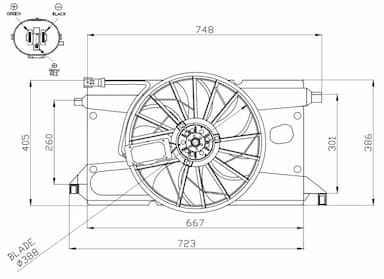 Ventilators, Motora dzesēšanas sistēma NRF 47961 1