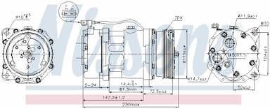Kompresors, Gaisa kond. sistēma NISSENS 89118 5