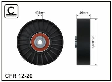 Parazīt-/Vadrullītis, Ķīļrievu siksna CAFFARO 12-20 1