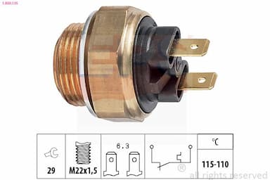 Termoslēdzis, Radiatora ventilators EPS 1.850.135 1