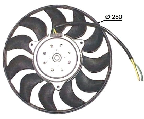 Ventilators, Motora dzesēšanas sistēma NRF 47616 1