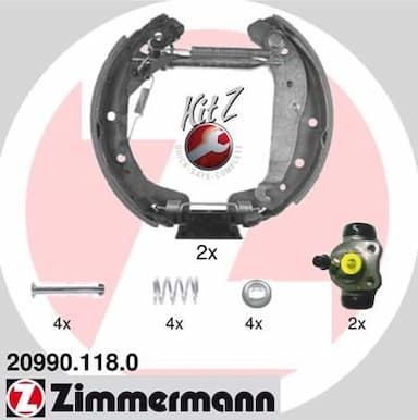 Bremžu loku komplekts ZIMMERMANN 20990.118.0 1