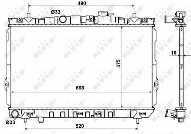 Radiators, Motora dzesēšanas sistēma NRF 53471 4