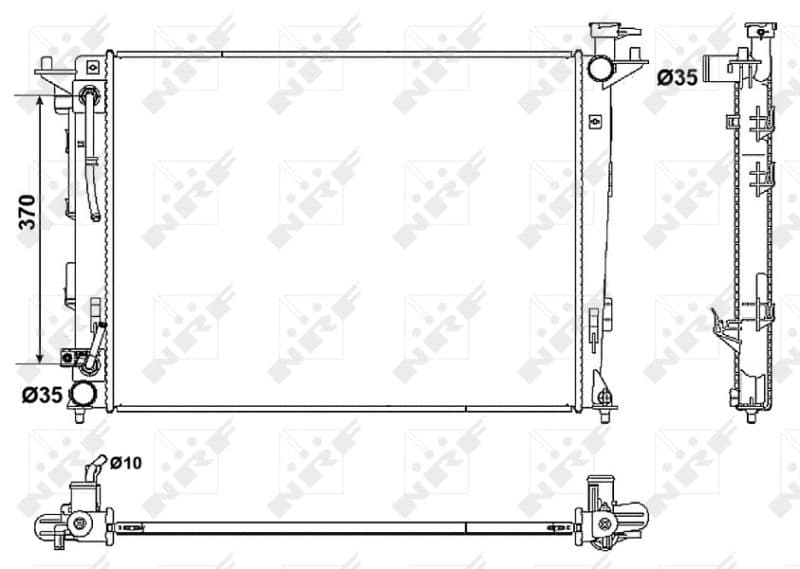 Radiators, Motora dzesēšanas sistēma NRF 53051 1