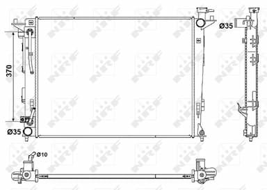 Radiators, Motora dzesēšanas sistēma NRF 53051 1