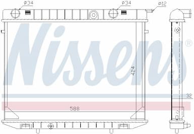 Radiators, Motora dzesēšanas sistēma NISSENS 63245 5