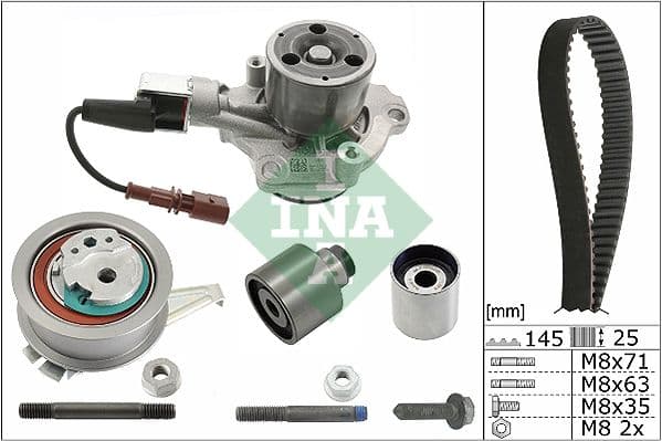 Ūdenssūknis + Zobsiksnas komplekts Schaeffler INA 530 0650 30 1