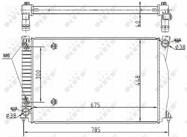 Radiators, Motora dzesēšanas sistēma NRF 53105 2