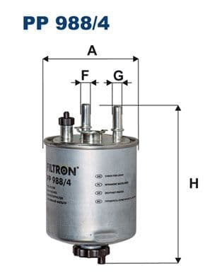 Degvielas filtrs FILTRON PP 988/4 1