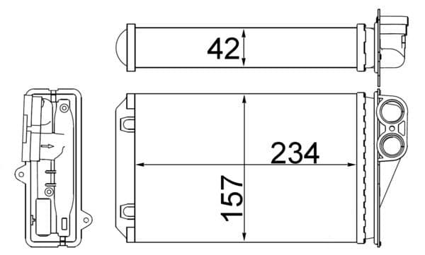 Siltummainis, Salona apsilde MAHLE AH 248 000S 1