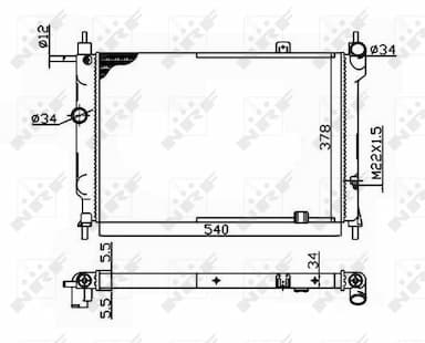 Radiators, Motora dzesēšanas sistēma NRF 504647 4