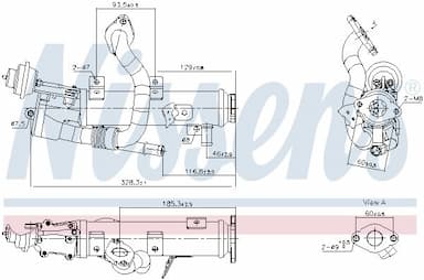 Radiators, Izplūdes gāzu recirkulācija NISSENS 989448 1