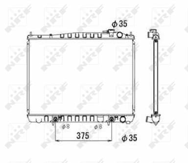 Radiators, Motora dzesēšanas sistēma NRF 53694 1