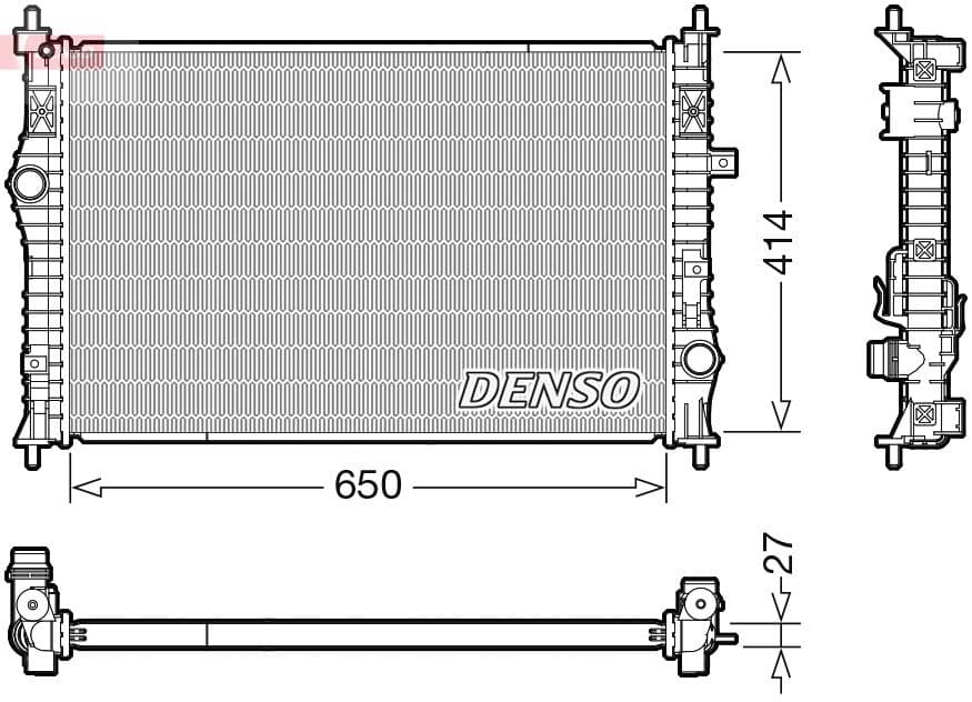 Radiators, Motora dzesēšanas sistēma DENSO DRM21104 1